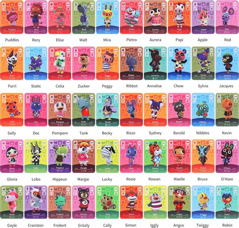 what are nfc cards animal crossing|acnh amiibo cards full set.